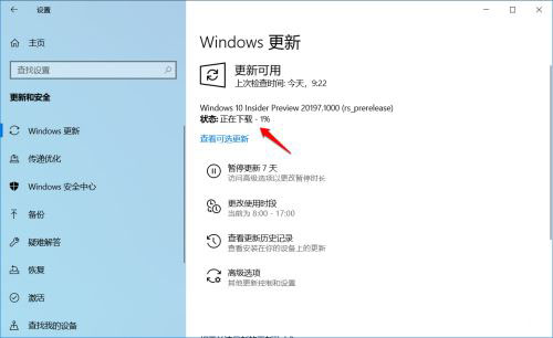 Win10 Dev预览版Build 20197如何手动更新