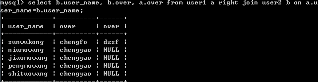 SQL中Join的使用示例