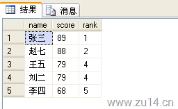 Sql Server和Access怎么实现数据排名