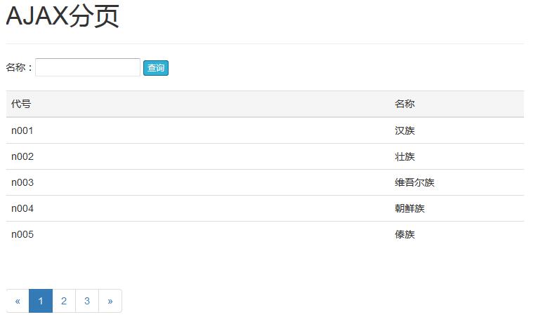 ajax如何实现分页查询功能