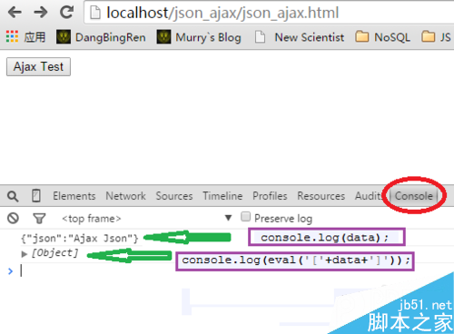 Ajax異步請求JSon數(shù)據(jù)實(shí)例介紹