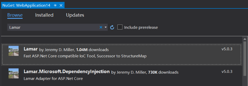 Lamar怎么在ASP.Net Core項目中使用