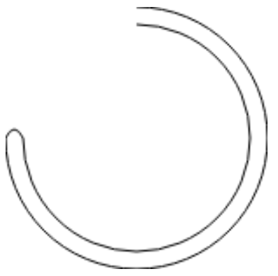 使用Canvas怎么绘制一个未闭合的带进度条圆环