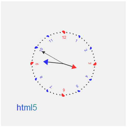 怎么使用html5 canvas画一个时钟