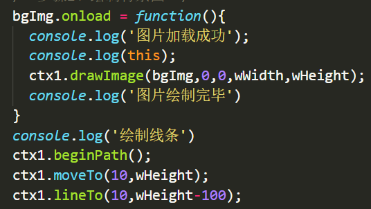 在canvas中使用 drawImage()方法绘制图片不显示如何解决