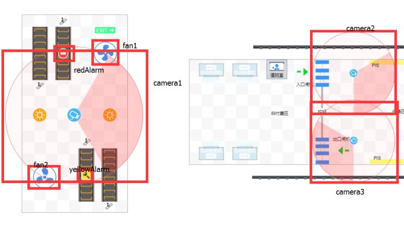 HTML5中Canvas如何实现商场监控的示例分析