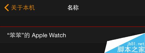 Apple Watch的名稱該如何更改