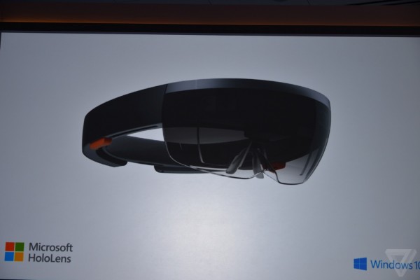 微软发布会全息影像头戴设备HoloLens是怎么样的