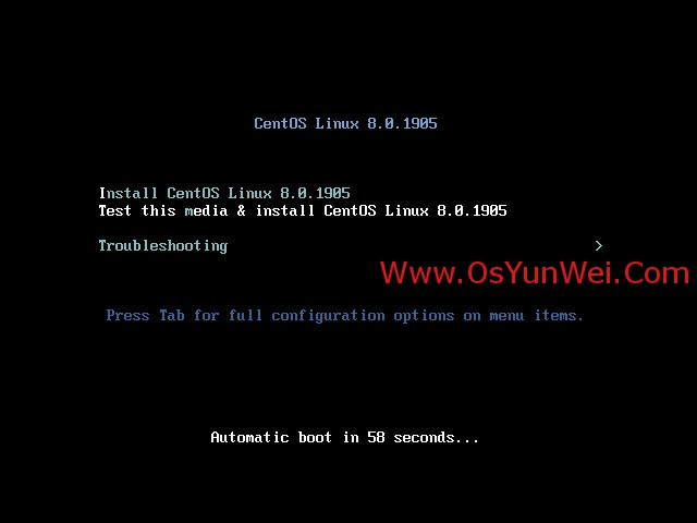 CentOS 8.0.1905 inux服务器系统安装与配置的示例分析