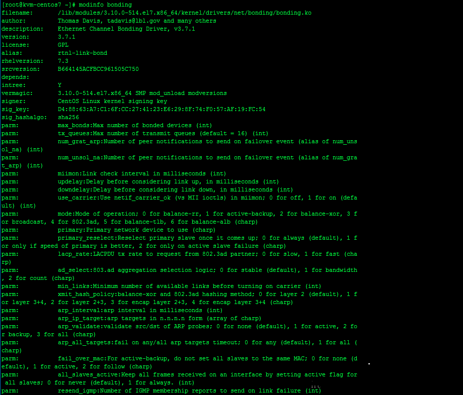 在CentOS7中怎么配置NIC绑定