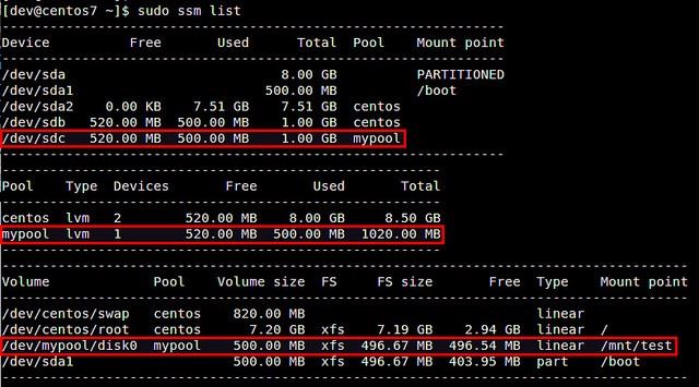 CentOS7上怎么借助系统存储管理器管理LVM卷