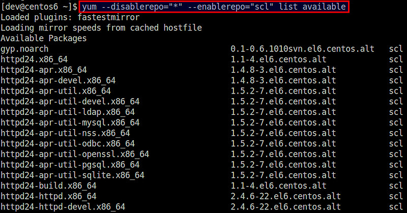 centos-software-collections