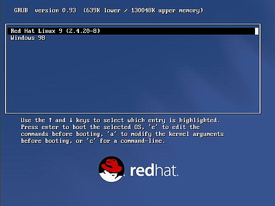 如何启动安装红帽子Red Hat Linux 9光盘