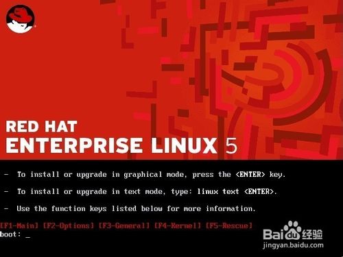 红帽RedHat Linux5系统的安装教程