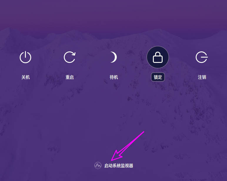 deepin20系统监视器如何打开
