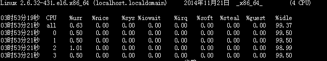 如何使用Linux中监控CPU与虚拟内存运行信息的命令