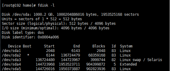 Linux查看磁盘空间与磁盘空间管理的命令