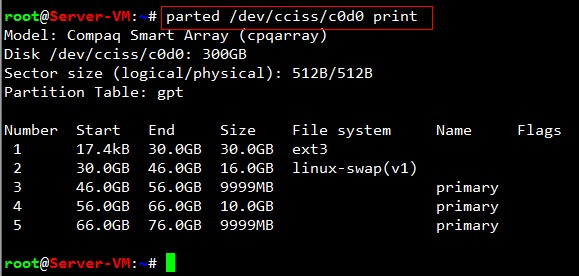 怎么在Linux系统下用parted命令管理GPT分区