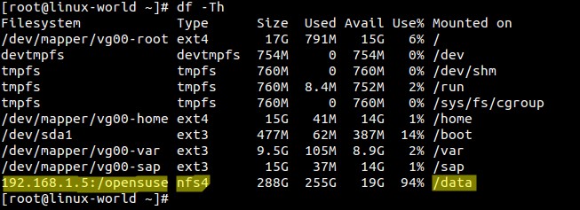 Linux系統(tǒng)中df命令的使用方法