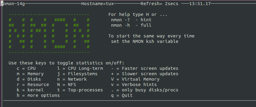 Linux系统下如何使用主机性能分析工具nmon