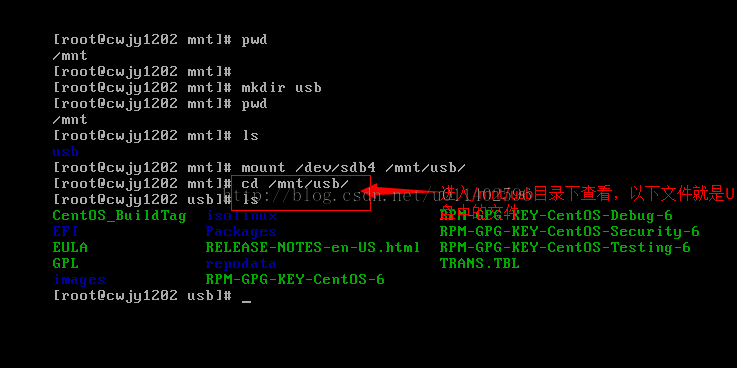 怎么给VM虚拟机中的CentOS Linux系统挂载U盘