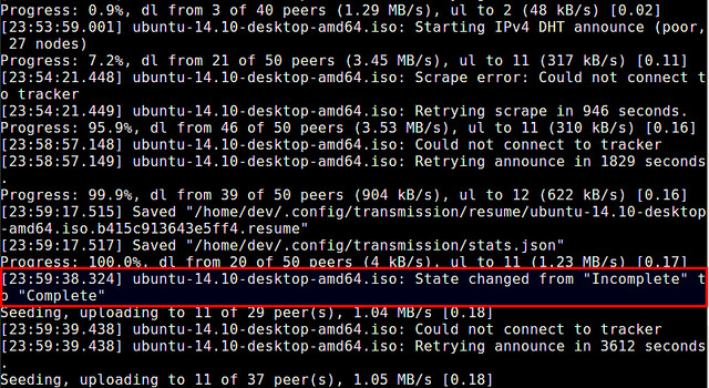 在Linux的命令行中如何使用BitTorrent进行下载