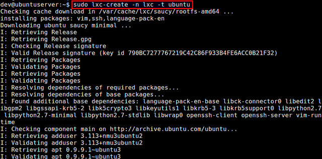 在Ubuntu系统中使用LXC容器的方法
