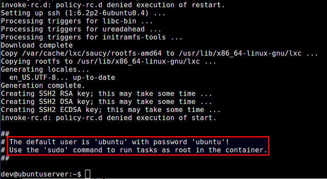 在Ubuntu系统中使用LXC容器的方法