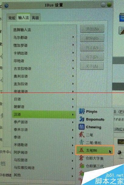 Linux系统中怎么安装使用五笔输入法