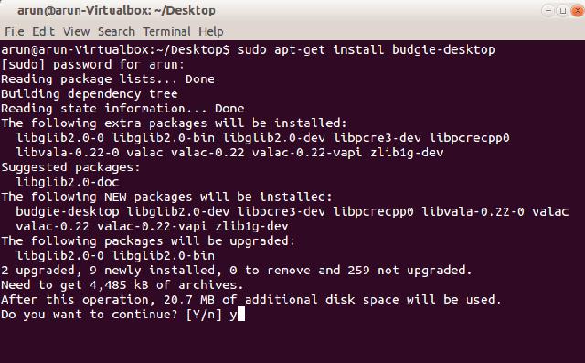 如何在ubuntu14.04上安装轻量级的Budgie桌面