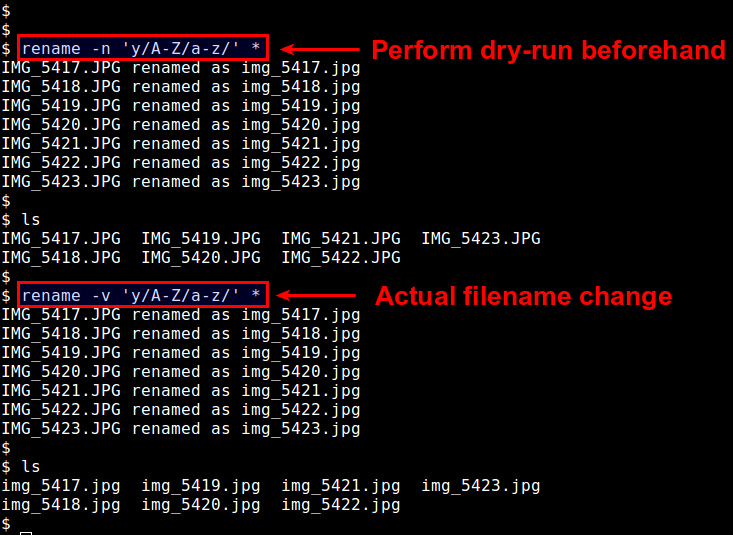 Linux中怎么对文件进行批量重命名