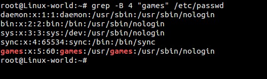 Linux中常用的一些grep命令总结
