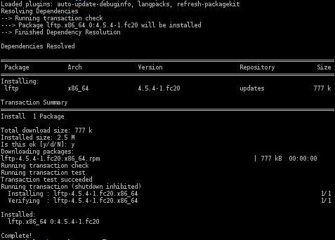 在Linux系统中使用LFTP的方法