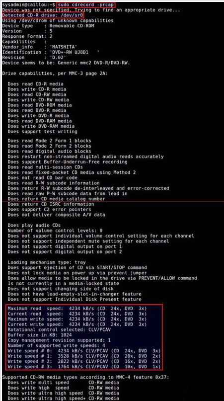 有哪些Linux下检测DVD刻录机的设备名及写入速度的方法
