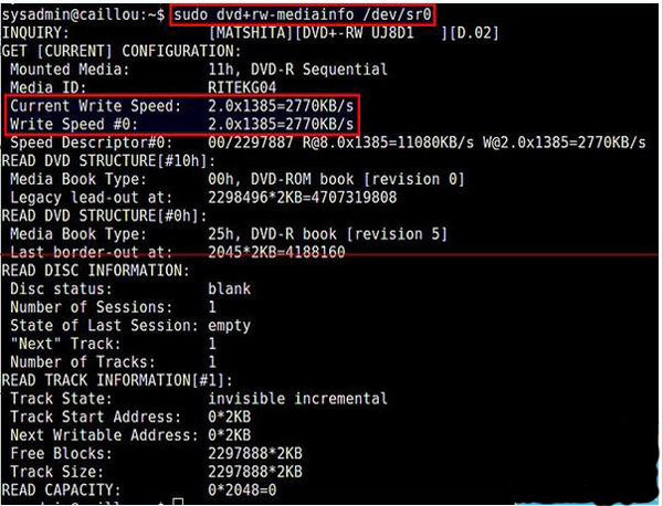 有哪些Linux下检测DVD刻录机的设备名及写入速度的方法