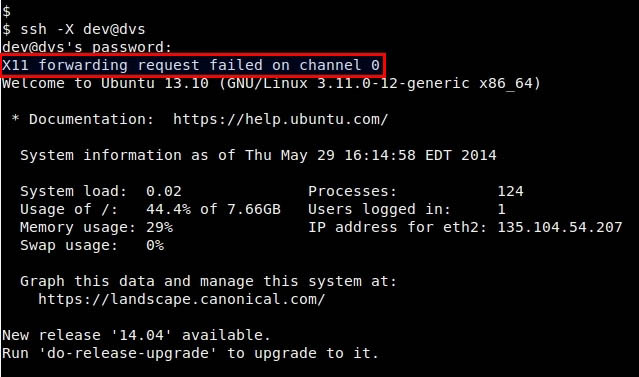 Linux中“X11 forwarding request failed on channel 0”的修复方法教程