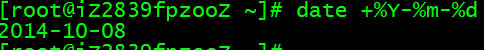 Linux中date命令的参数及获时间戳的方法