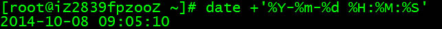 Linux中date命令的参数及获时间戳的方法