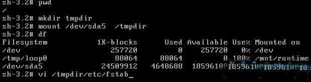 Linux系统中fstab文件丢失怎么恢复