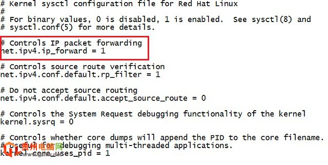 Linux系统中怎么开启路由转发功能