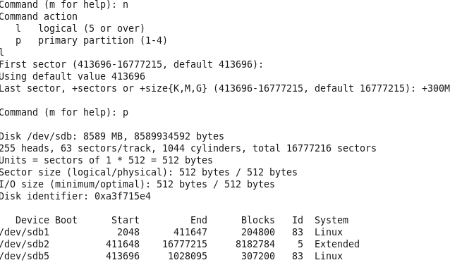 linux分区命令的使用方法