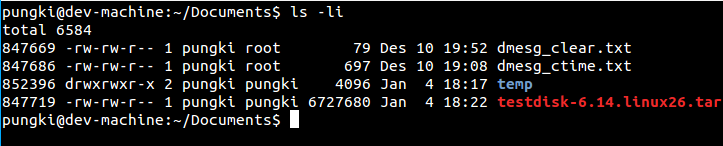 linux ls命令的使用实例