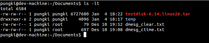 linux ls命令的使用实例