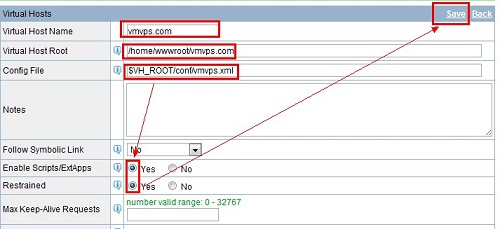 LiteSpeed如何添加虚拟主机+支持htaccess