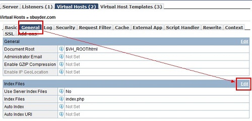 LiteSpeed如何添加虚拟主机+支持htaccess