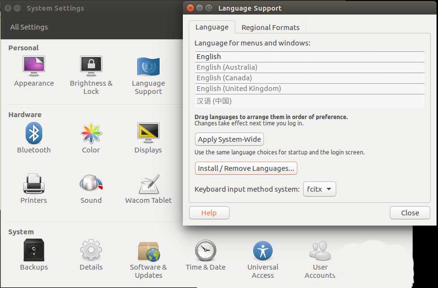ubuntu英文語言無法設(shè)置成中文語言的解決方法