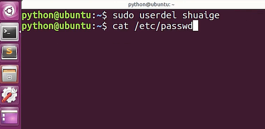 Ubuntu系統(tǒng)普通用戶的刪除方法