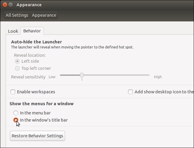 Ubuntu 14.04中如何启用本地菜单