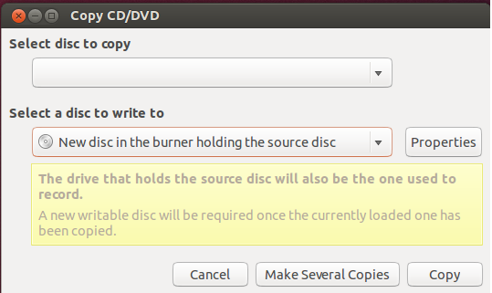 Ubuntu中如何使用Ubuntu拷贝和刻录CD及DVD光盘