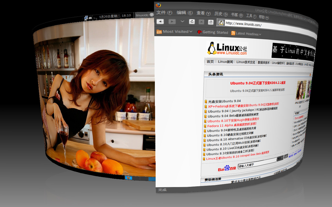 如何进行Ubuntu 9.04下3D桌面特效的安装